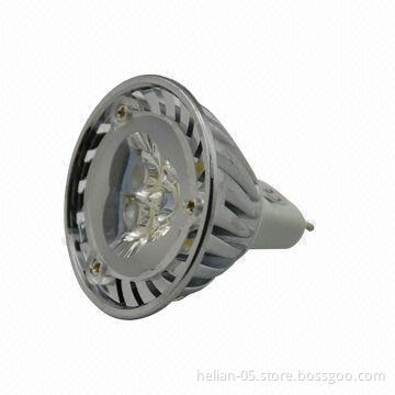 3W GU10 High-power LED spotlight with CE mark and 2 years warranty